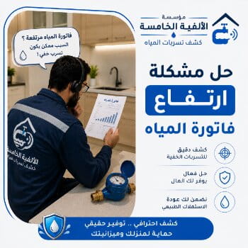 حل مشكلة ارتفاع فاتورة المياه