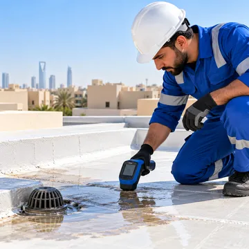 كشف تسربات الاسطح